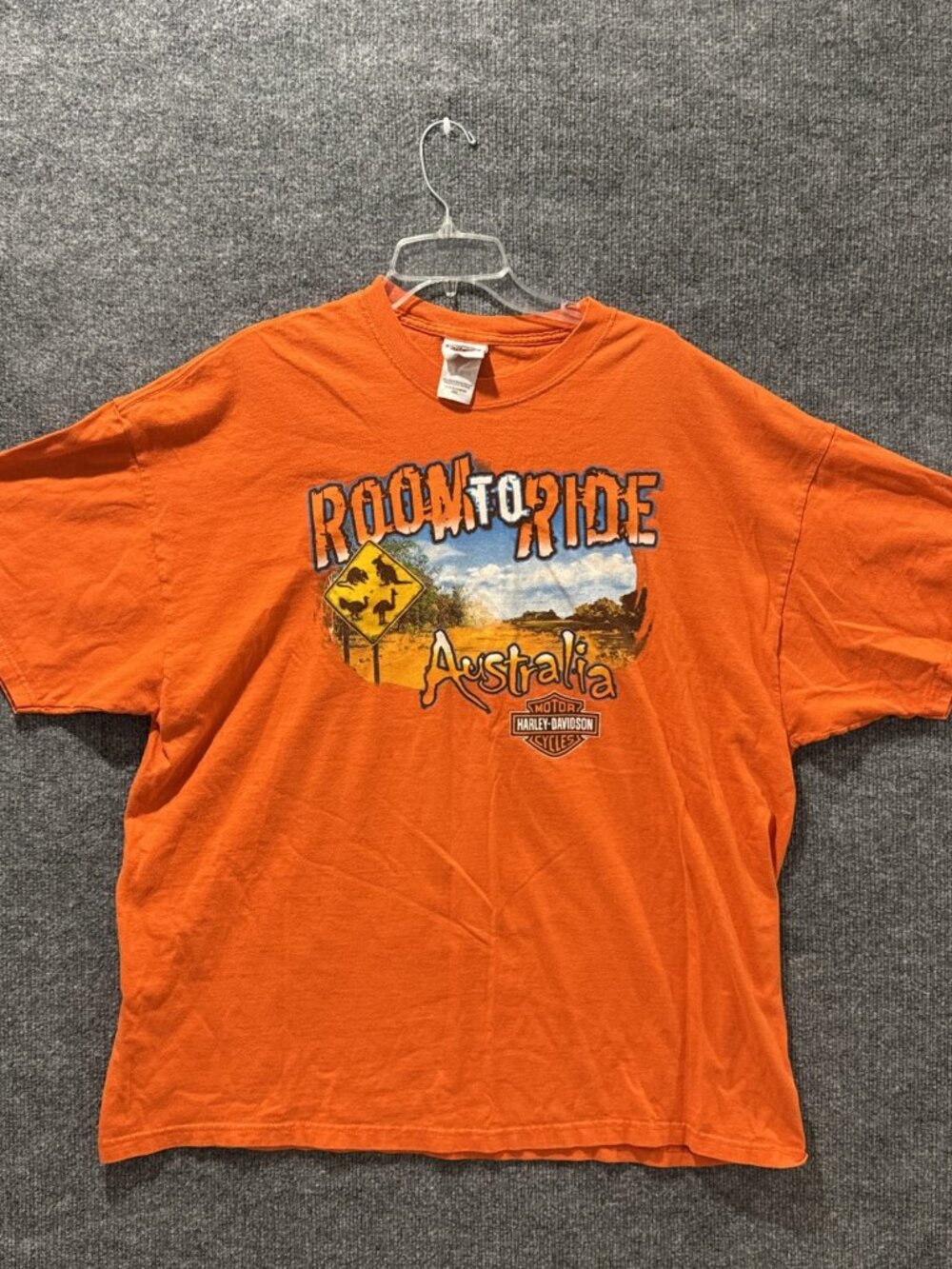 Harley-Davidson Orange 00 S Harley Davidson Room To Ride Australia T Sz 3XL